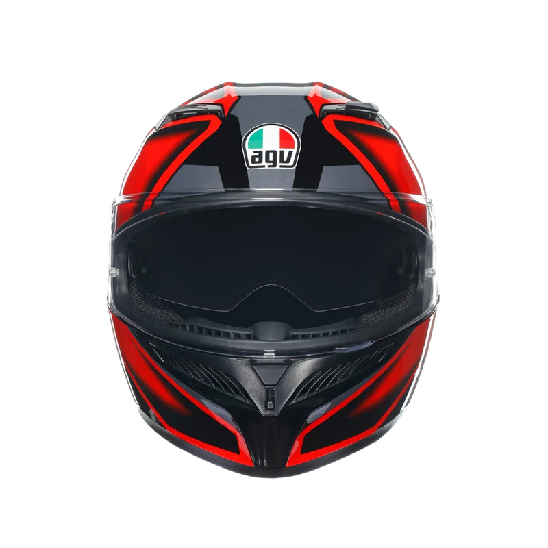 КАСКА AGV K3 -COMPOUND BLACK/RED - Avtozona