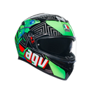 Каска AGV K3 DOT(E2206) - KAMALEON BLACK/RED/GREEN - Avtozona