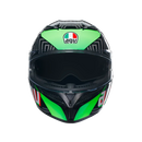Каска AGV K3 DOT(E2206) - KAMALEON BLACK/RED/GREEN - Avtozona