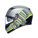 Каска AGV K3 E2206 - Fortify Grey/Black/Yellow Fluo - Avtozona
