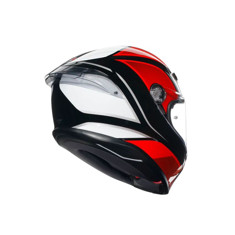 Каска AGV K6 S DOT(E2206) - HYPHEN BLACK/RED/WHITE - Avtozona