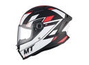 Каска MT STINGER 2 ZIVZE B5 MATT BLACK/WHITE/RED - Avtozona