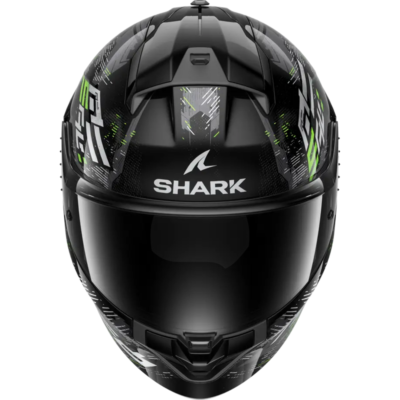 КАСКА SHARK RIDILL 2 GLOSS BLACK/GRAY/GREEN - Avtozona