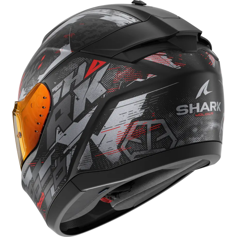 Каска SHARK RIDILL 2 MATT BLACK/GRAY/RED - Avtozona