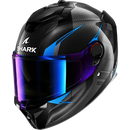 КАСКА SHARK SPARTAN GT PRO CARBON BLACK/BLUE - Avtozona