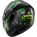 КАСКА SHARK SPARTAN RS SHAYTAN BLACK/GREEN - Avtozona