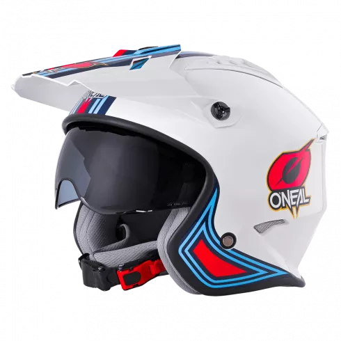 КАСКА ЗА МОТОР O’NEAL VOLT MN1 WHITE/RED/BLUE V.24 - Avtozona