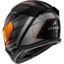 Каска SHARK D-SKWAL 3 SIZLER BLACK/GREY/RED - Avtozona
