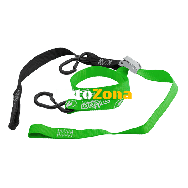 Колани за захващане на мотор O’NEAL DE LUXE Tie Downs LOGO GREEN - Avtozona