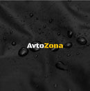 Комплект 2 + 1 Тапицерия Текстил Водоустойчива Черен цвят 5 части - Avtozona