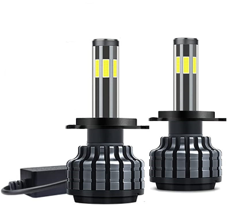 Комплект 360° градуса COB LED ЛЕД Диодни Крушки H4 Х4 12V 80W 16000lm За Фарове Canbus без Грешки къси/дълги - Avtozona