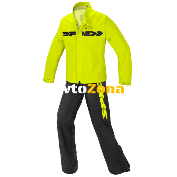 Комплект дъждобран SPIDI SPORT RAIN BLACK/FLUO - Avtozona