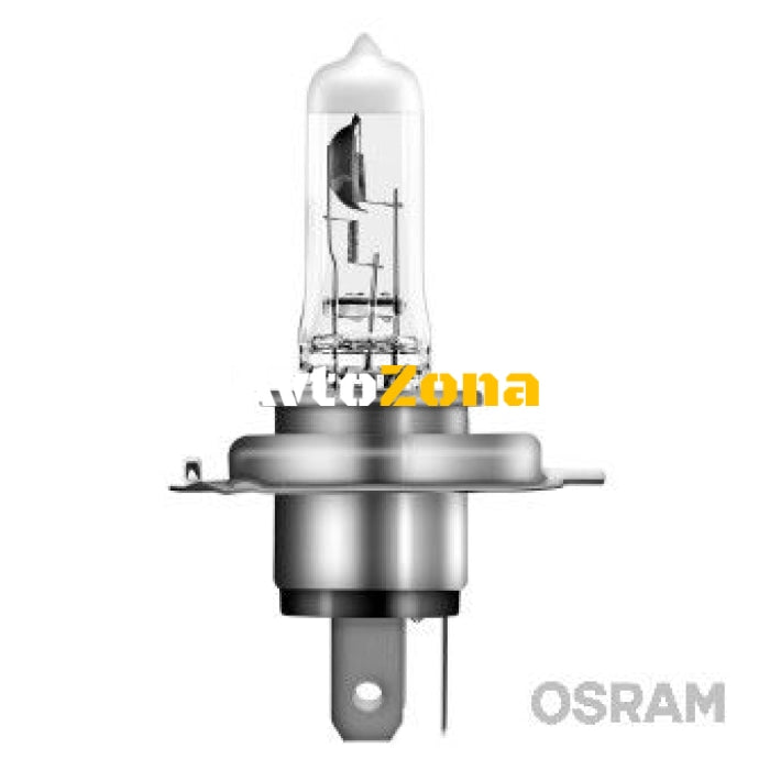 Комплект халогенни крушки Osram H4 Night Breaker Silver + 100% – 60/55W 12V P43T - Avtozona