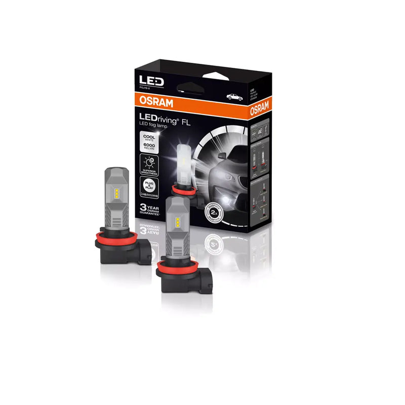 Комплект LED крушки Osram H8 / H11 / H16 LEDriving HL за фарове – 12V 6000K Комплект 2 бр. - Avtozona