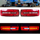 Комплект Ляв и Десен LED стопове 24V с 8 функции подходящи за Ремарке Караванa Бус Тир Камион Man Ман - Avtozona