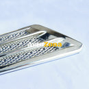 Комплект нови стилни декоративни хром ефект въздуховоди за преден капак или калник за автомобил - Avtozona