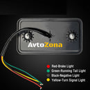 Комплект от 2 броя LED Лед Диодни Стопове Стоп Задна Светлина Slim 12V За Камион Ремарке Бус Ван Каравана и др. 15 cm x 8 cm - Avtozona