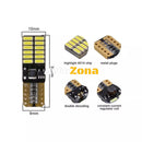 Комплект от 2 броя T10 Led крушки W5W 24SMD 12V-24V бяла светлина в блистер - Avtozona