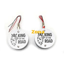 Комплект от 2бр Светодиодни LED Лед Габарити Обеци 24V бяло-червено King - Avtozona