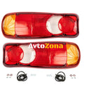 Комплект Стопове с Кабел и Крушки За Бус Камион ТИР Ремарке Караванa Платформа 12V-24V 6 Функции 35cm x 13 cm - Avtozona