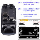 Копче Бутон За Вграждане за LED Лед Бар Халоген Светлини 12V - 24V Надпис ROOF LIGHTS Синя Светлина - Avtozona