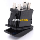 Копче Бутон За Вграждане за LED Лед Бар Халоген Задни Светлини 12V - 24V Надпис REAR LIGHTS Синя Светлина - Avtozona