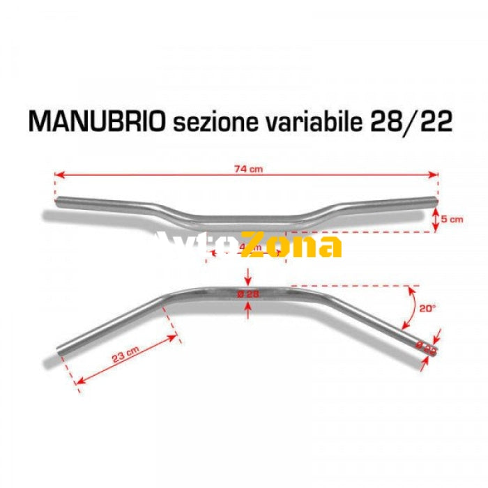 КОРМИЛО BARRACUDA HANDLEBAR 28/22 BLUE - Avtozona