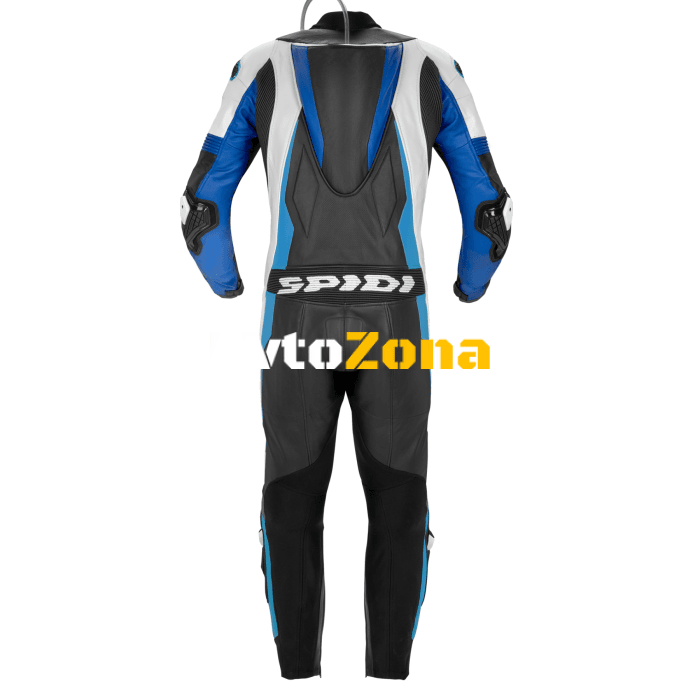 Кожен екип с гърбица SPIDI SPORT WARRIOR PERFORATED PRO WHITE/BLUE - Avtozona