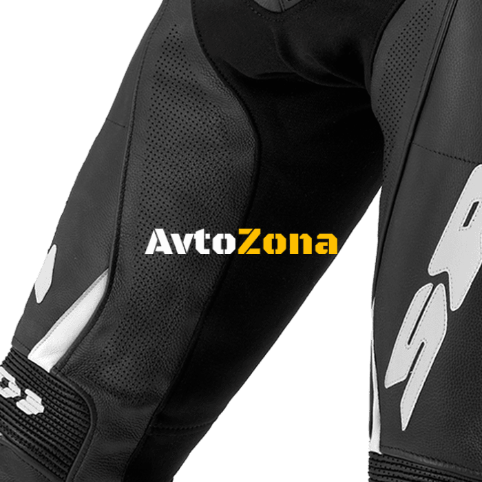 Кожен мото панталон SPIDI RR PRO 2 WIND Black/White - Avtozona