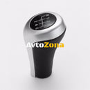 Kожена Хром Tопка Скоростен Лост За BMW E30 E36 E46 E39 E38 E32 E34 6 Скорости + Задна - Avtozona