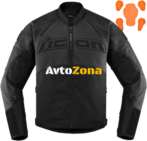 Кожено мото яке CONTRA 2 LEATHER STEALTH - Avtozona