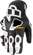 Кожени мото ръкавици ICON HYPERSPORT SHORT - WHITE - Avtozona