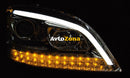 Кристални фарове Mercedes ML W164 (2005-2008) с бягащ мигач - Avtozona