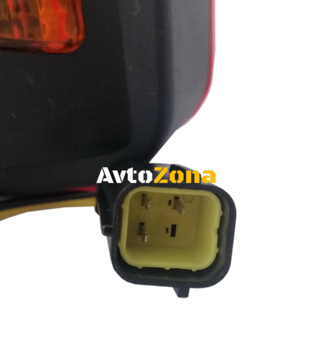 Ляв LED Фар с Мигач Подходящ за Трактор Комбайн Багер Снегорин и др - 4 диода 12W 1000lm - Avtozona
