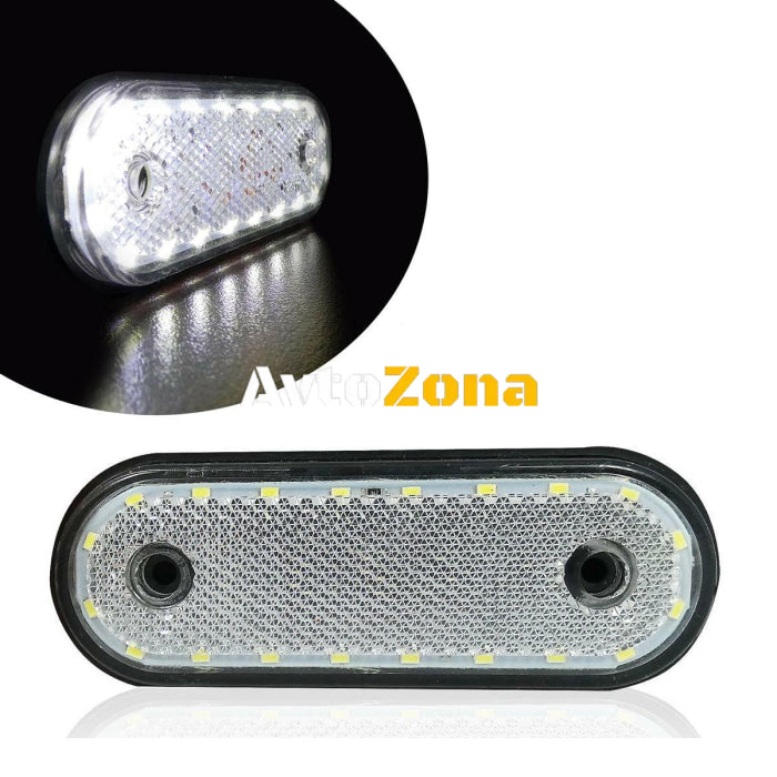 LED Диоден Габарит Бял 20 Диода 24V - Avtozona