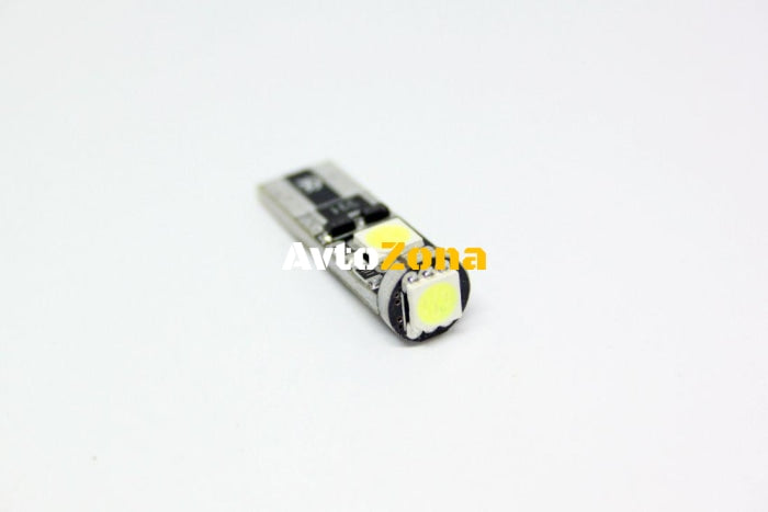 Лед крушки тип T10 с 3 SMD диода - Canbus 6000K - Avtozona