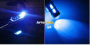 Лед Крушка За Габарит Т10 W5W LED 10 SMD Canbus 12V Синя Светлина - Avtozona