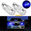 Лед Крушка За Габарит Т10 W5W LED 10 SMD Canbus 12V Синя Светлина - Avtozona