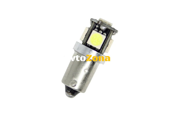 Лед крушки тип BA9S Canbus с 5 SMD диода разминати - Avtozona