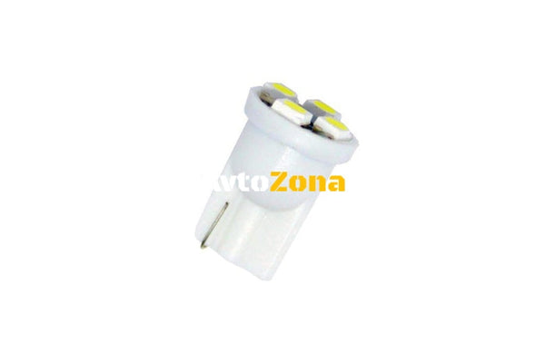 Лед крушки тип T10 с 4 SMD диода - Avtozona