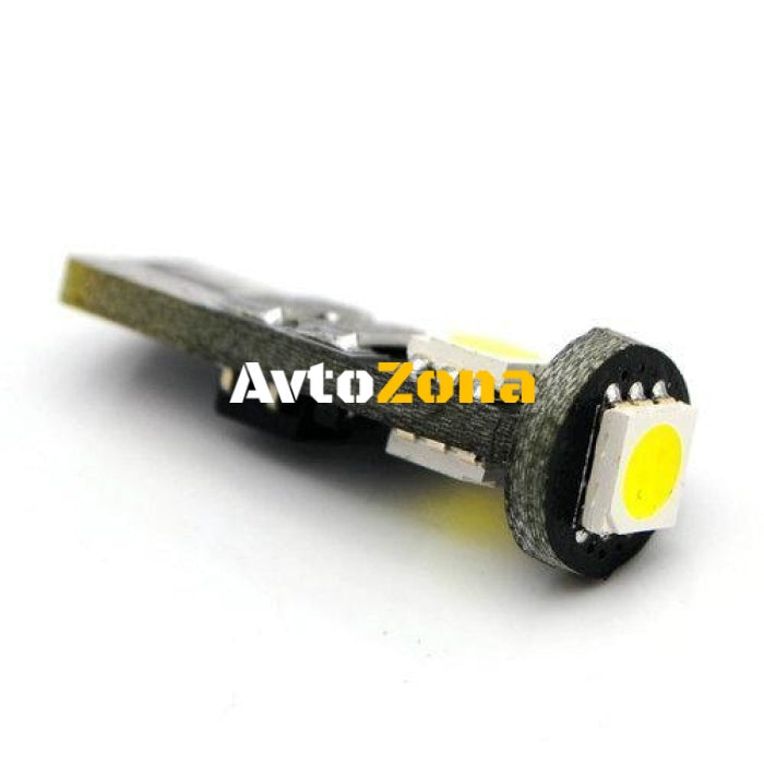 Лед крушки тип T10 с 3 SMD диода - Canbus 5000K - Avtozona