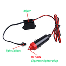 LED ЛЕД Диодна интериорна светеща лента за табло лилава светлина 12V 2м амбиентно осветление - Avtozona