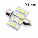 LED Лед Диодни Крушки 16 SMD 5050 31мм 36мм 39мм 41мм 12V Бяла Светлина - Avtozona