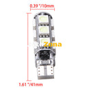 LED Лед Диодни Крушки За Габарит Т10 W5W 13 SMD 12V Червена Canbus - Error free Без грешки - Avtozona