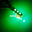 LED Лед Диодни Крушки За Габарит Т10 W5W 13 SMD 12V Зелена Canbus - Error free Без грешки - Avtozona