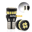 LED Лед Диодни Крушки За Габарит Т10 W5W 24 SMD 12V Бяла Светлина Canbus - Error free Без грешки - Avtozona