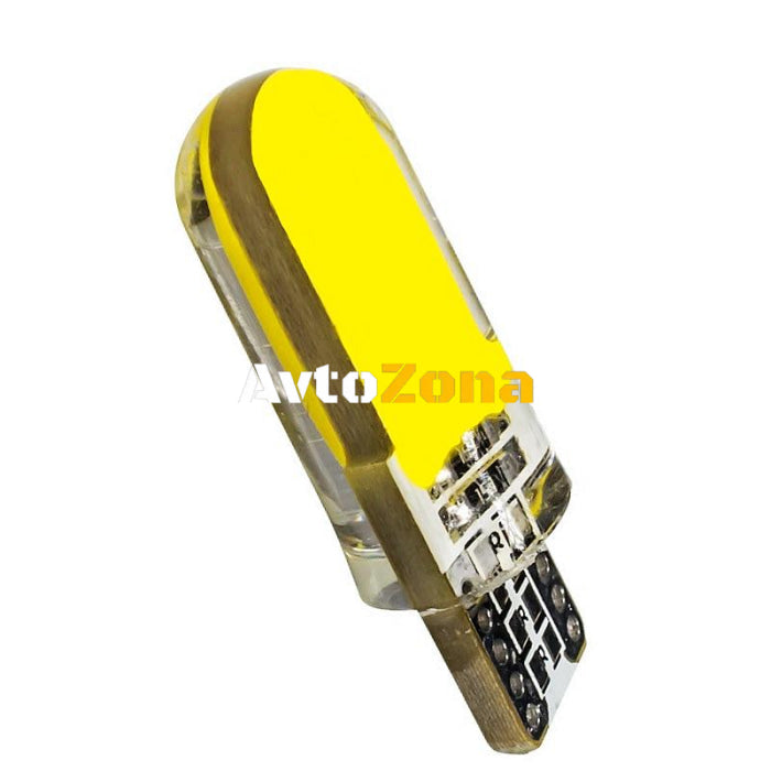 LED Лед Диодни Крушки За Габарит Т10 W5W COB 12-Core 12V 6 Цвята Светлина - Avtozona