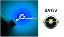 LED Лед Крушки 18 SMD BA15S 1156 (P21W) Срещуположни пинове (180°) Opposite 12V Синя Светлина - Avtozona