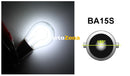 LED Лед Крушки 18 SMD Canbus BA15S 1156 (P21W) Срещуположни пинове (180°) Opposite 24V Бяла Светлина - Avtozona