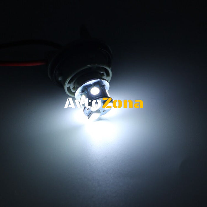 LED Лед Крушки 22 SMD BA15S 1156 (P21W) BAU15S 1156 (PY21W) 12V - 24V Бяла Оранжева Червена Светлина - Avtozona